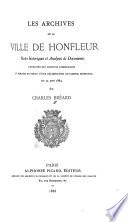 Les archives de la ville de Honfleur