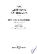Les Archives nationales: Fonds divers
