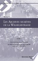 Les Archives secrètes de la Wilhelmstrasse