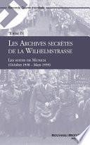 Les Archives secrètes de la Wilhelmstrasse