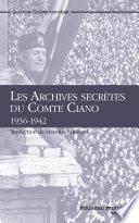 Les Archives secrètes du Comte Ciano