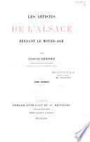 Les artistes de l'Alsace pendant le Moyen âge