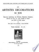 Les artistes décorateurs du bois ...