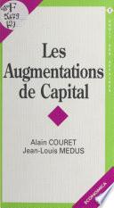 Les Augmentations de capital
