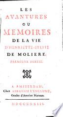 Les avantures ou memoires de la vie d'Henriette-Sylvie de Moliere