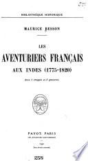 Les aventuriers français aux Indes (1775-1820)