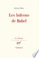 Les balcons de Babel
