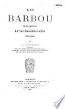 Les Barbou, imprimeurs