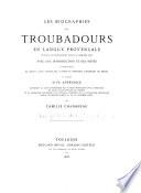 Les biographies des troubadours en langue provençale