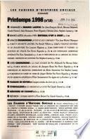 Les cahiers d'histoire sociale