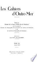 Les cahiers d'outre-mer