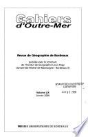 Les Cahiers d'outre-mer