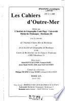 Les Cahiers d'outre-mer