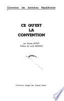 Les Cahiers de la Convention des institutions républicaines