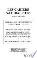 Les Cahiers naturalistes