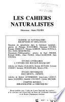 Les Cahiers naturalistes