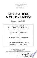 Les Cahiers naturalistes