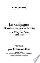 Les campagnes bourbonnaises à la fin du Moyen âge