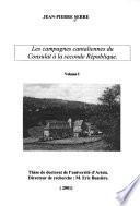 Les campagnes cantaliennes du consulat à la seconde république