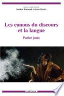 Les canons du discours et la langue.