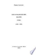 Les catalogues des Salons: 1896-1898