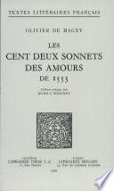 Les cent deux sonnets des amours de 1553