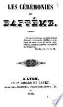 Les cérémonies du baptême