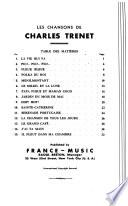 Les chansons de Charles Trenet