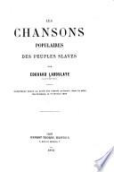 Les chansons populaires des peuples slaves