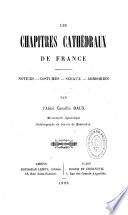 Les chapitres cathédraux de France