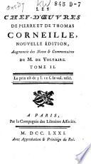 Les chef-d'oeuvres de Pierre et de Thomas Corneille