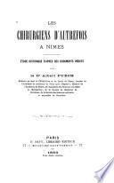 Les chirurgiens d'autrefois à Nimes