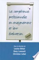 Les compétences professionnelles en enseignement et leur évaluation