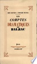 LES COMPTES DRAMATIQUES DE BALZAC Par FERNAND SORLOT