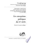 Les conceptions politiques du XXe siècle