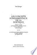 Les concepts fondamentaux de la poétique