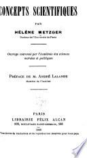 Les concepts scientifiques