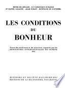 Les conditions du bonheur