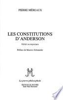 Les constitutions d'Anderson