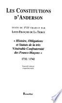 Les constitutions d'Anderson