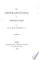 Les contradictions de Monseigneur Maret