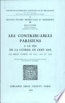 Les Contribuables parisiens à la fin de la guerre de Cent Ans