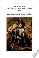Les couleurs de la perversion