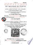 Les coustumes du bailliage de Troyes en Champaigne