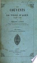 Les couvents de la ville d'Agen avant 1789