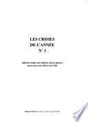 Les crimes de l'année