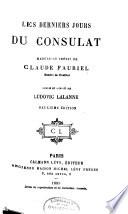Les derniers jours du consulat