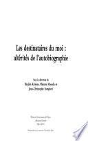 Les destinataires du moi