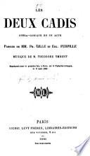 Les deux cadis, opera-comique en l acte, paroles de --- et Eug. Furpille