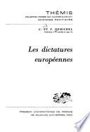 Les dictatures européennes